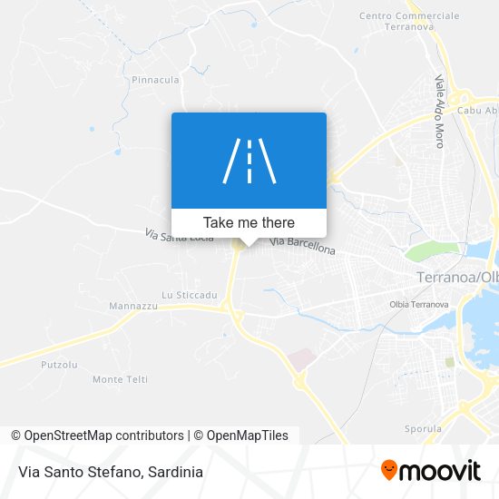 Via Santo Stefano map