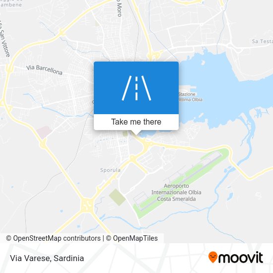 Via Varese map