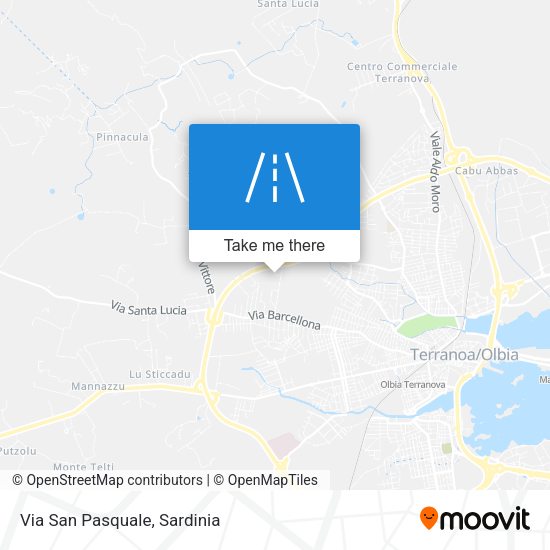 Via San Pasquale map