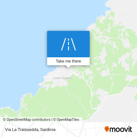 Via La Traissedda map