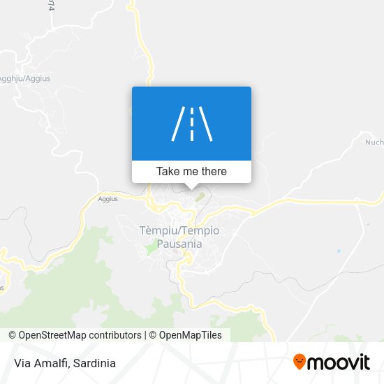 Via Amalfi map
