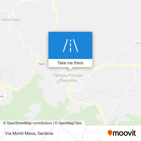 Via Monti Masa map