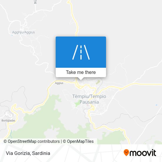 Via Gorizia map