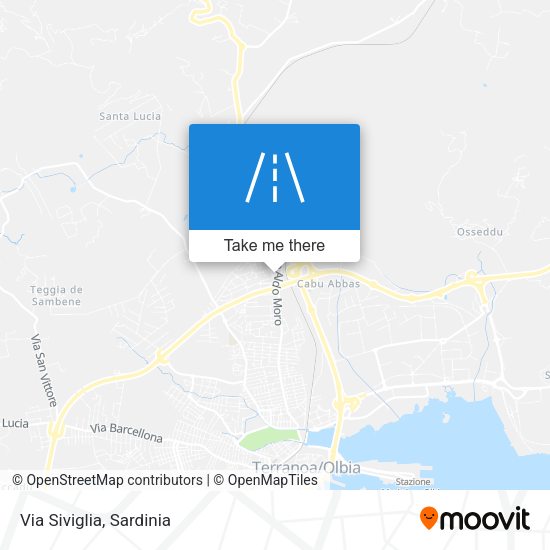 Via Siviglia map