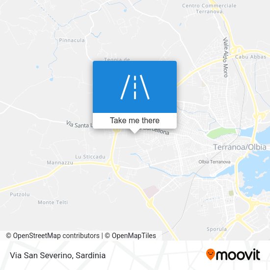 Via San Severino map