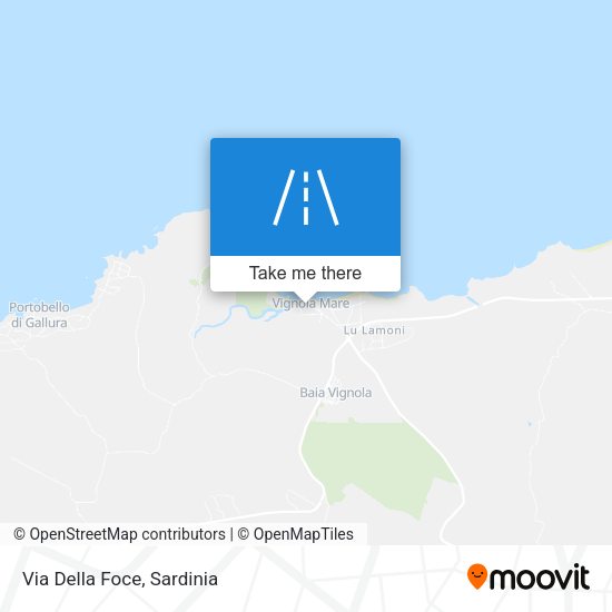 Via Della Foce map