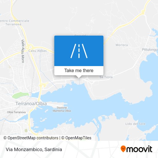 Via Monzambico map