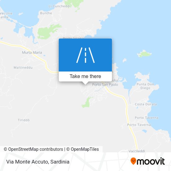 Via Monte Accuto map