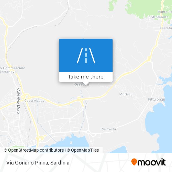 Via Gonario Pinna map