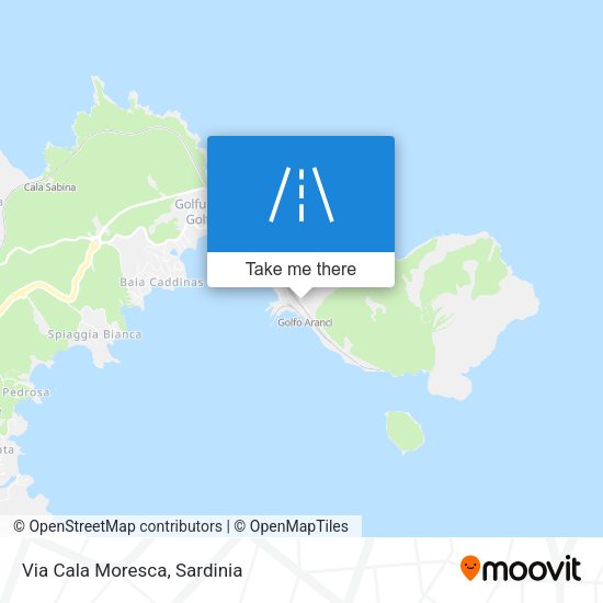 Via Cala Moresca map