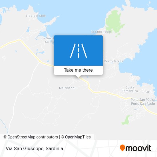 Via San Giuseppe map