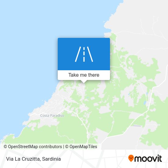 Via La Cruzitta map