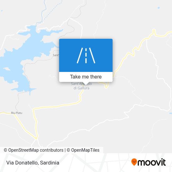 Via Donatello map