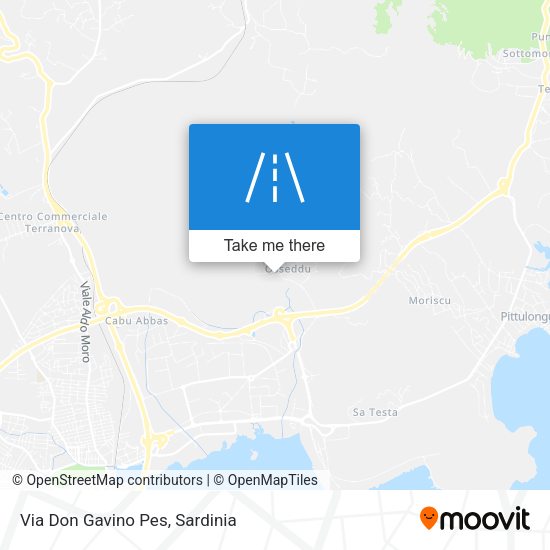 Via Don Gavino Pes map