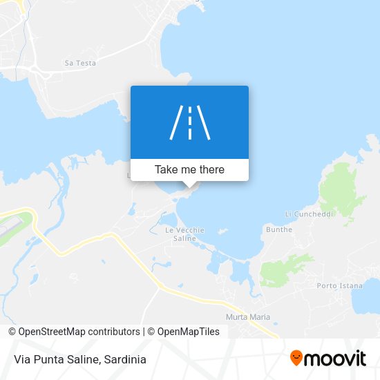 Via Punta Saline map