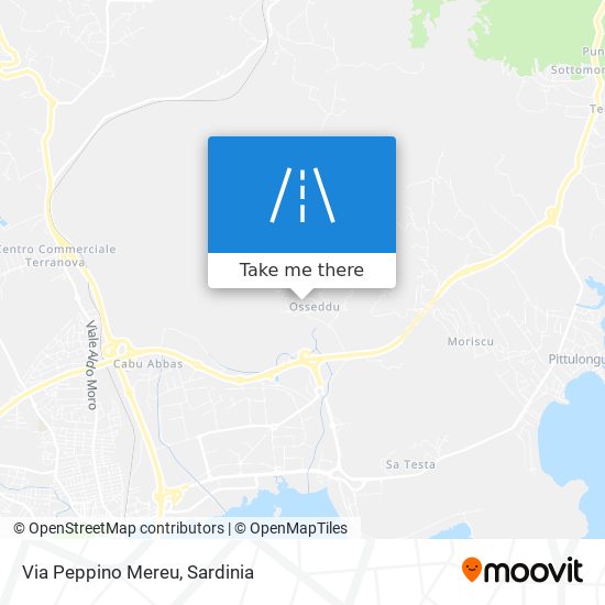 Via Peppino Mereu map