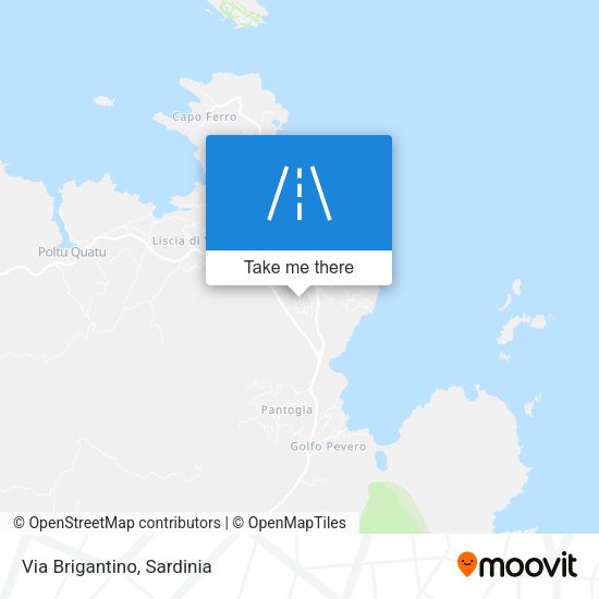 Via Brigantino map