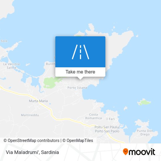 Via Maladrumi' map
