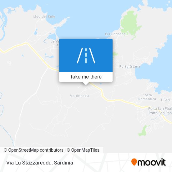 Via Lu Stazzareddu map