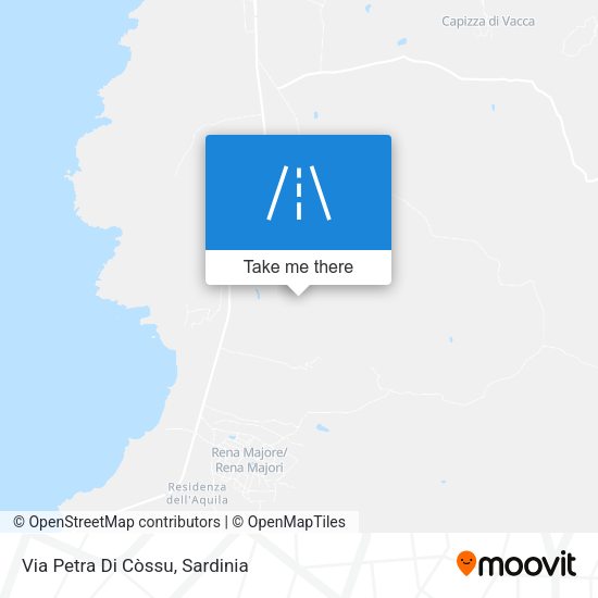 Via Petra Di Còssu map