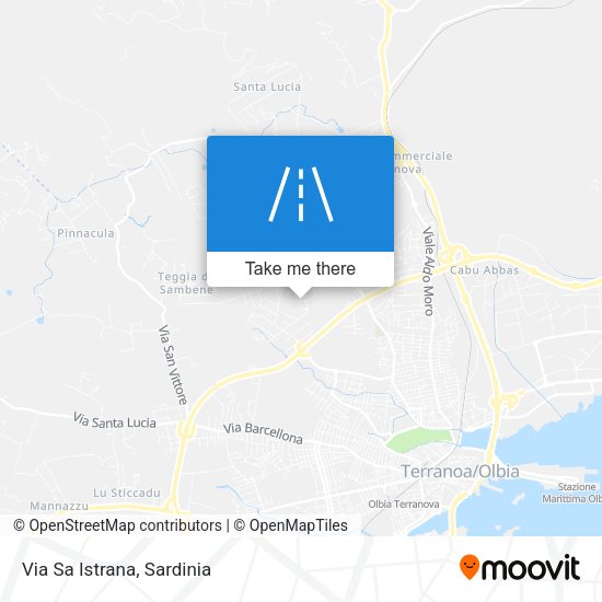 Via Sa Istrana map
