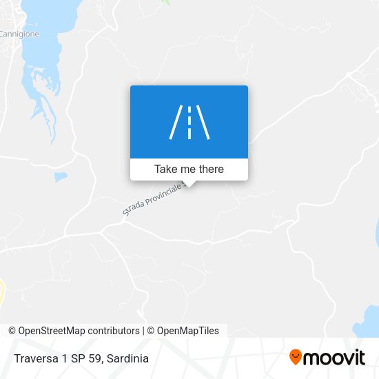 Traversa 1 SP 59 map