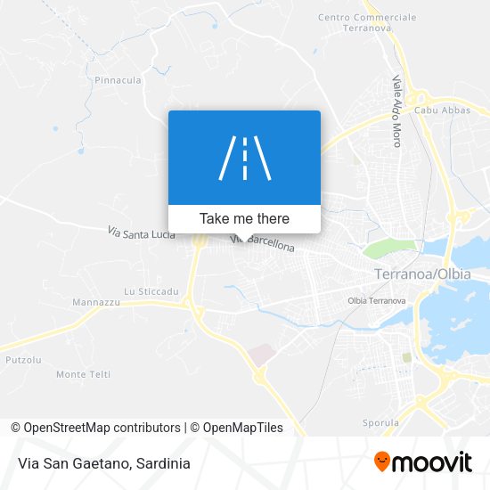 Via San Gaetano map