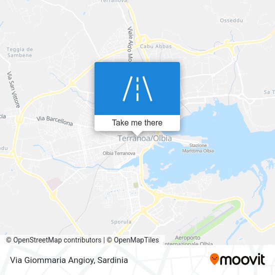 Via Giommaria Angioy map