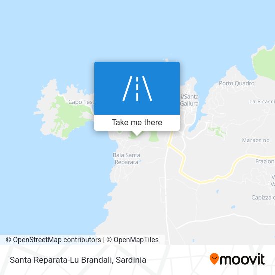 Santa Reparata-Lu Brandali map
