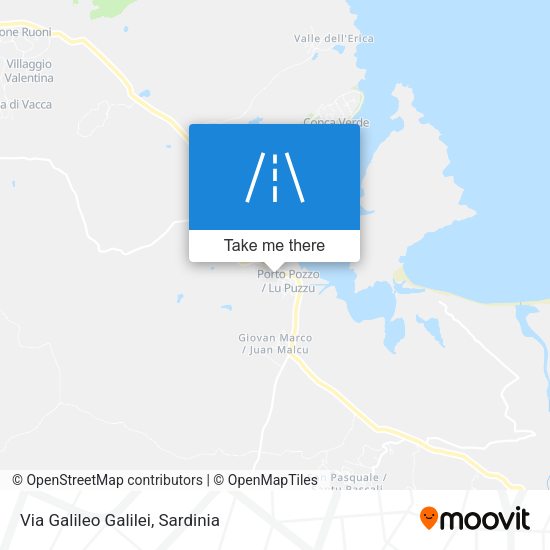 Via Galileo Galilei map