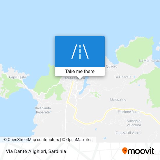 Via Dante Alighieri map