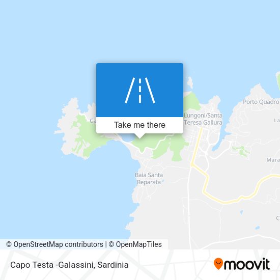Capo Testa -Galassini map