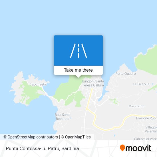 Punta Contessa-Lu Patru map