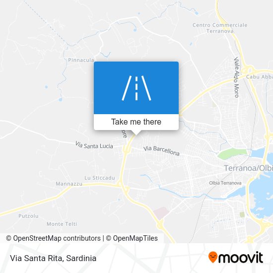 Via Santa Rita map