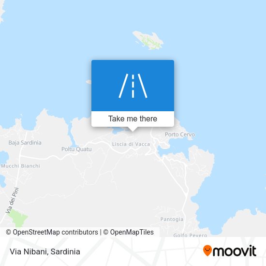 Via Nibani map