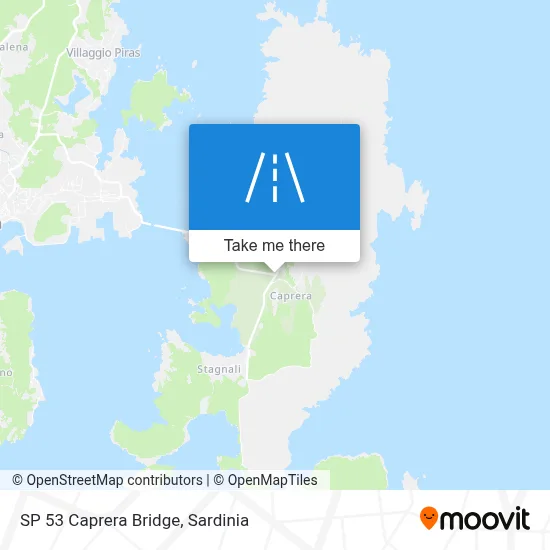 SP 53 Caprera Bridge map