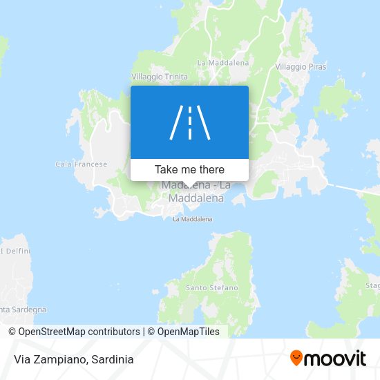 Via Zampiano map