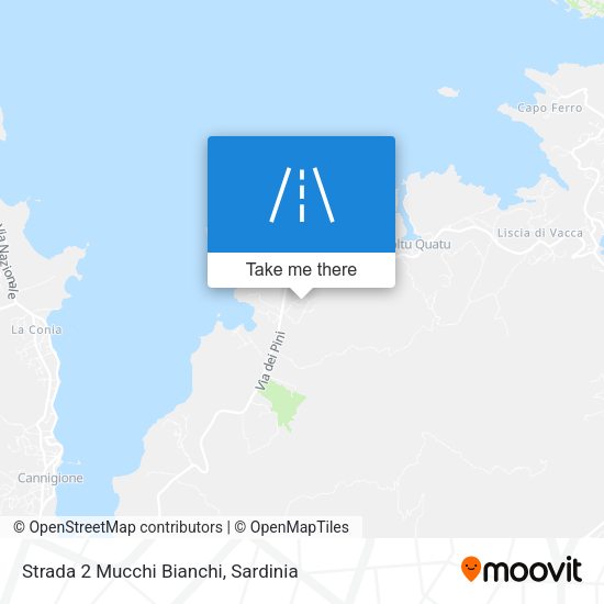 Strada 2 Mucchi Bianchi map
