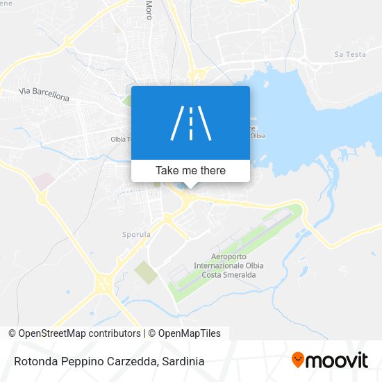 Rotonda Peppino Carzedda map
