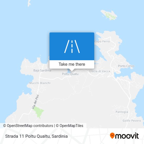 Strada 11 Poltu Qualtu map