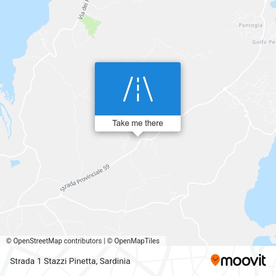 Strada 1 Stazzi Pinetta map