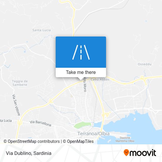 Via Dublino map
