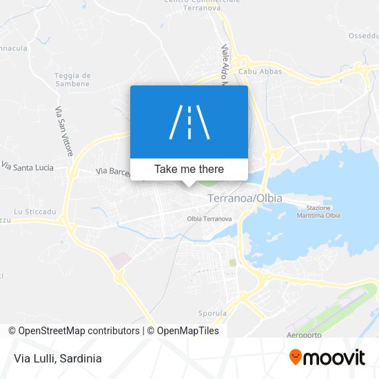 Via Lulli map