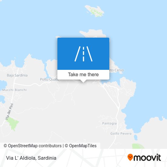 Via L' Aldiola map