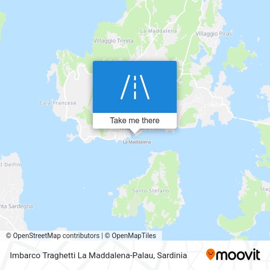 Imbarco Traghetti La Maddalena-Palau map