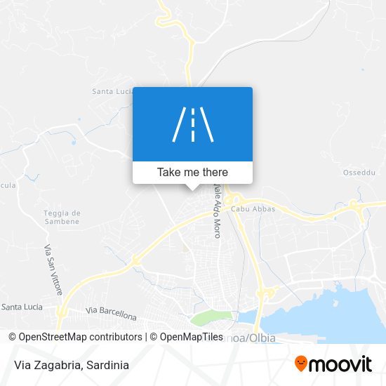 Via Zagabria map