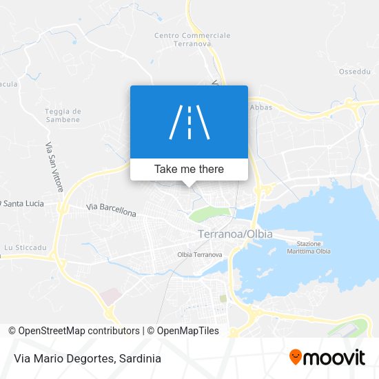 Via Mario Degortes map