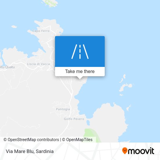 Via Mare Blu map