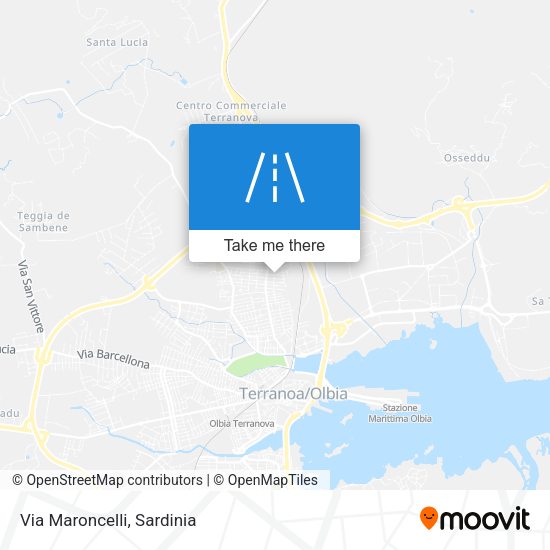 Via Maroncelli map