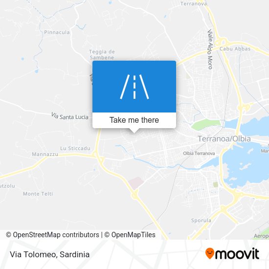 Via Tolomeo map